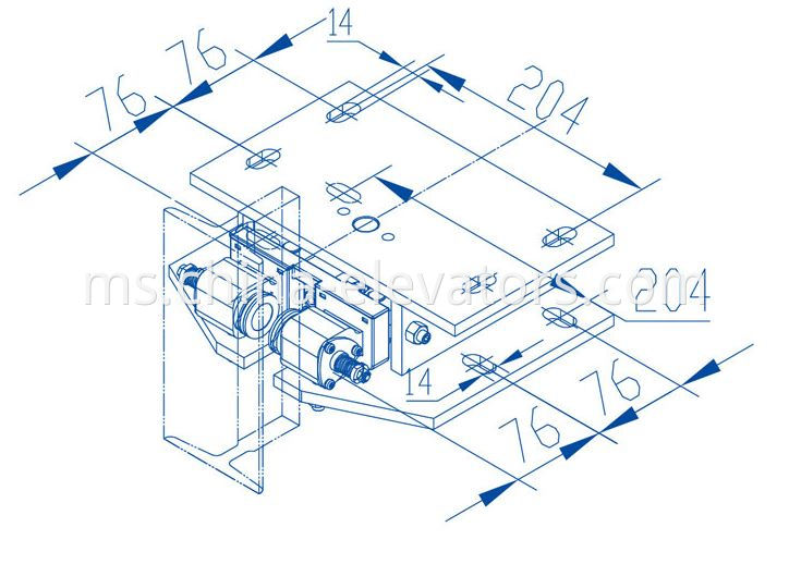 RCD-1 Electromagnetic Rail Clamping Device for Elevators